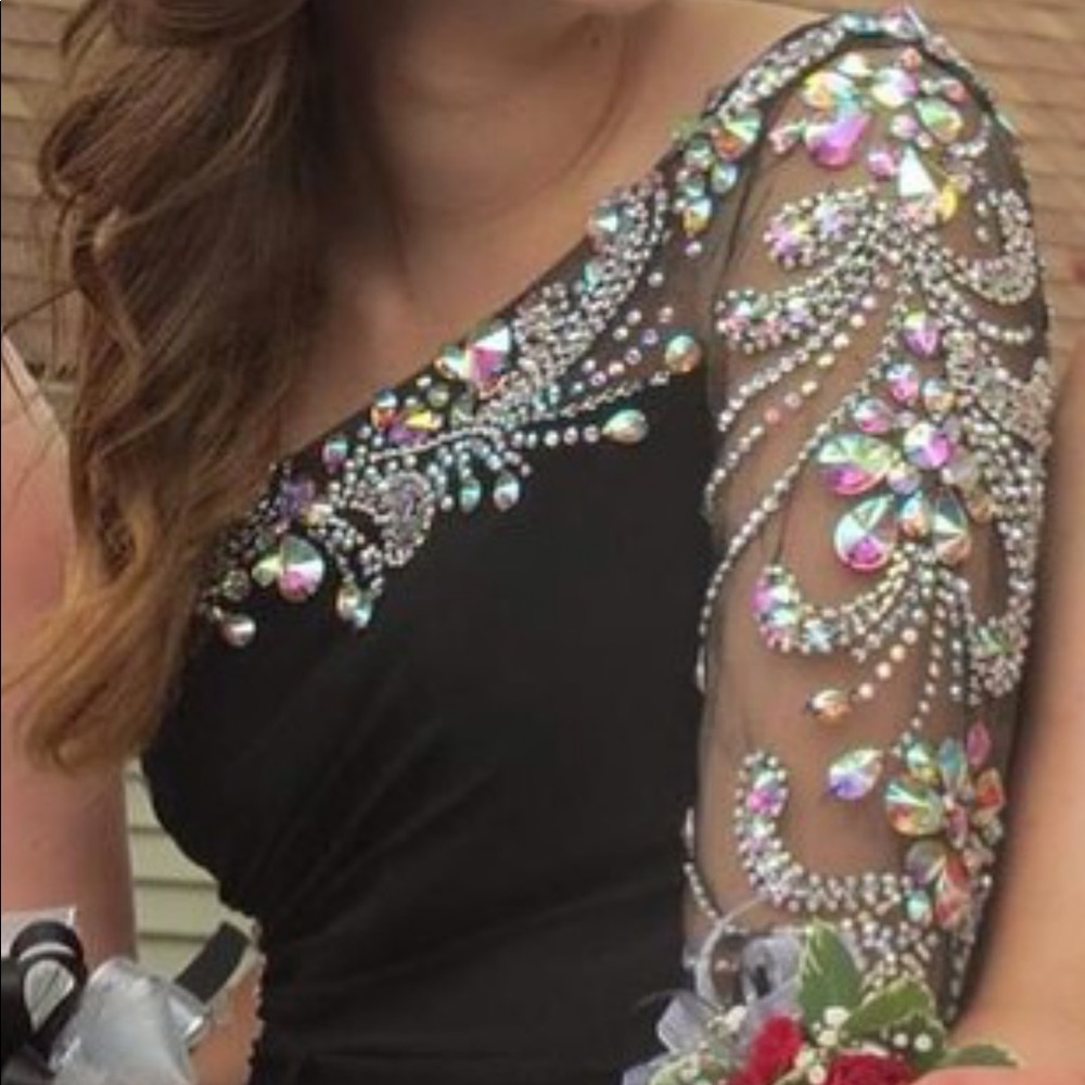 Allure Night Moves Prom Dress One Sleeve